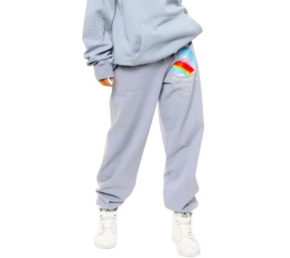 Boys Lie "My Favorite Lies" Light Blue Sweatpants, size S